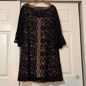Lane Bryant Black Lace Dress